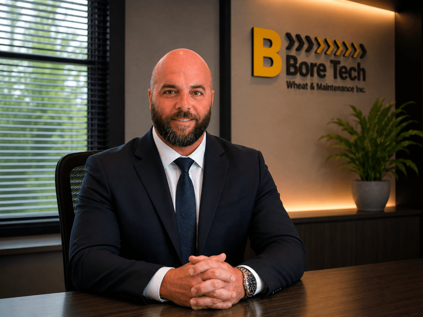 Portrait of Kleimer Cruz at Bore Tech.