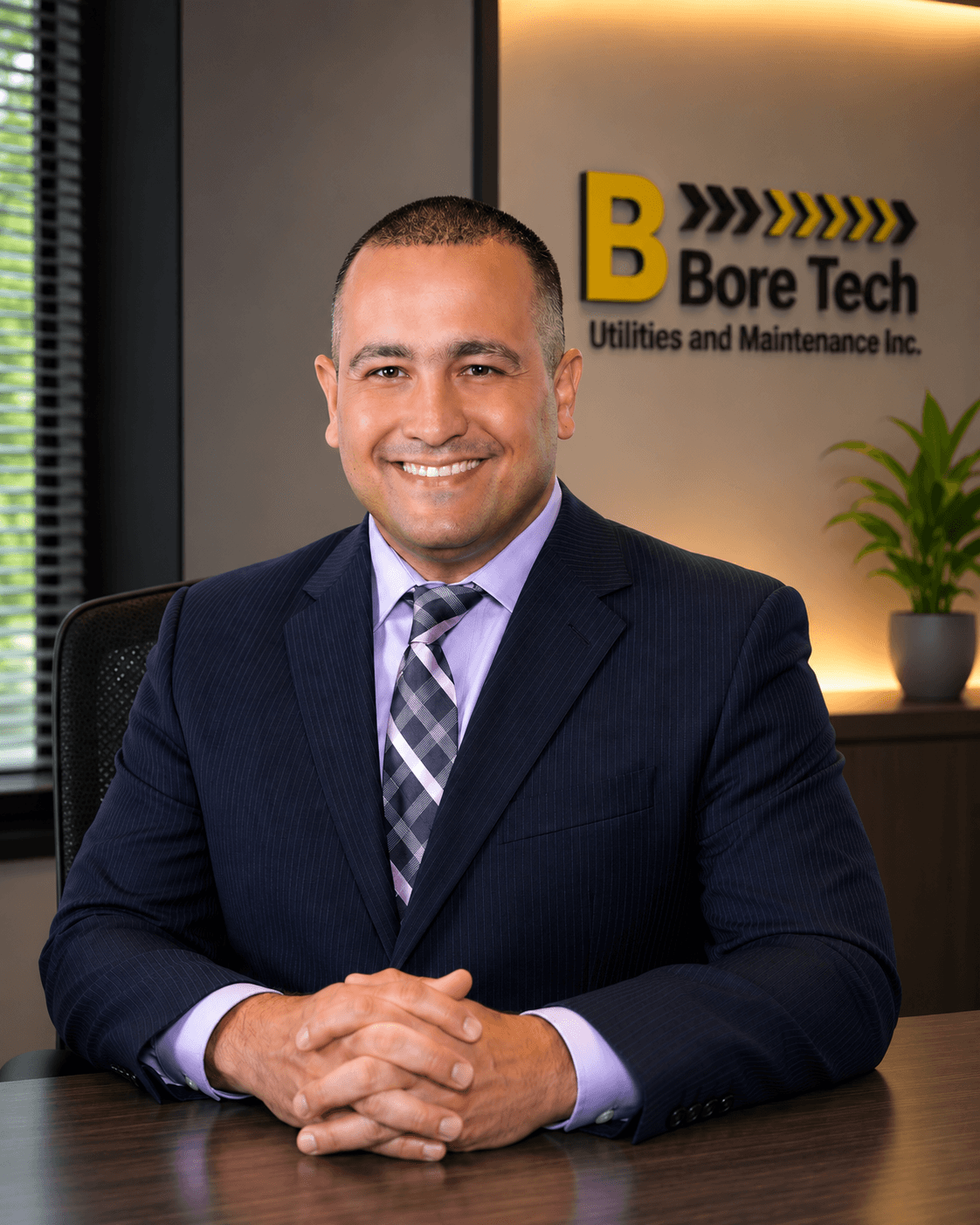 Portrait of Santy Fernandez at Bore Tech.