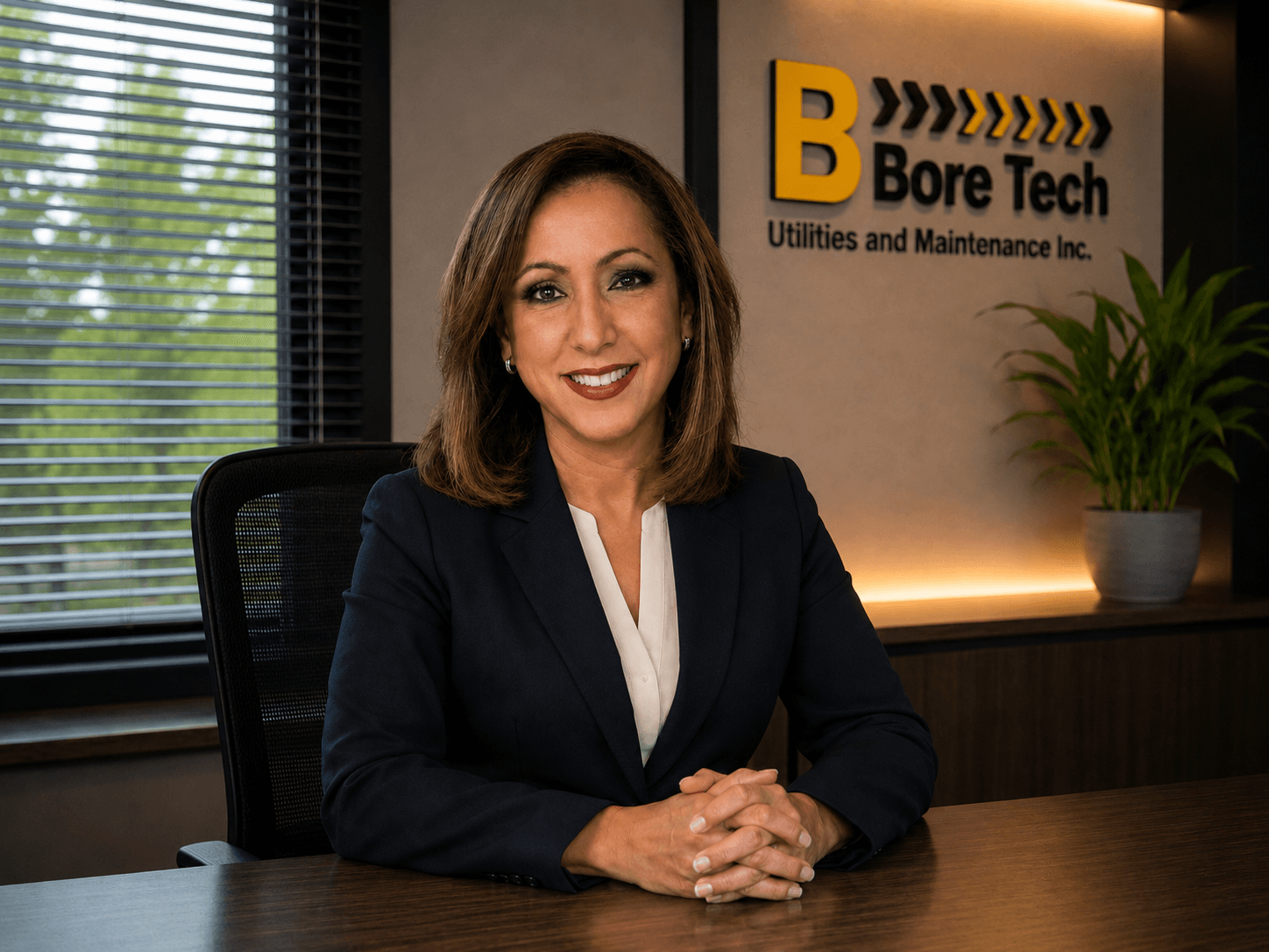Portrait of Wendy Cabral at Bore Tech.